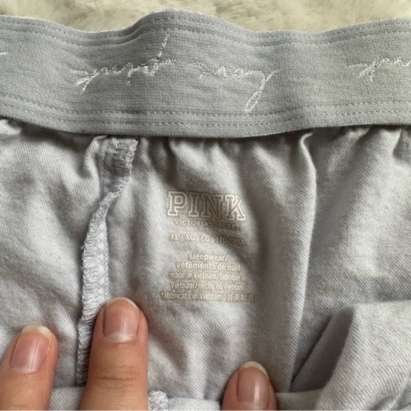 Victoria's Secret PINK | Lavender Gray Cozy Sleep Boxy Shorts | Size Extra Large - Picture 6 of 11